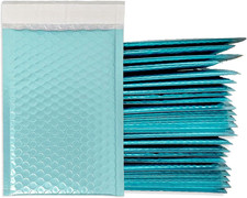 4X8" Metallic Bubble Mailers, Flashy, Durable Self Sealing Padded Mailing Shippi