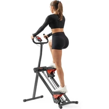 Sunny Health & Fitness Smart Foldable Stair Climber with Balanced-Assist Cords