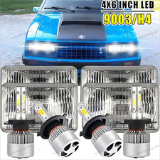 4pcs 4x6 Led Projector Headlights Hilo Sealed Beam For Ford Mustang 1979-1986 4pcs 4x6 Led Projector Headlights Hilo Sealed Beam For Ford Mustang 1979-1986