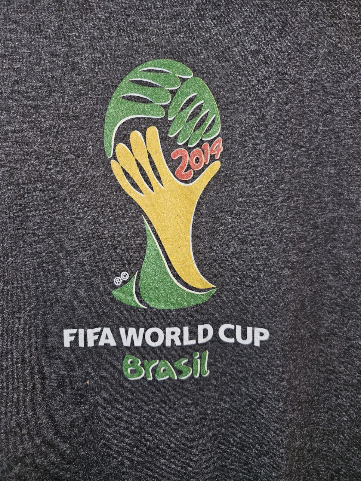 Vintage Fifa World Cup Brasil 2014 Tshirt Sz M
