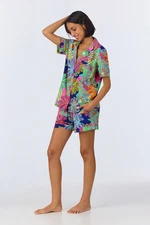 TRINA TURK x BedHead Shorty PJ Set - Zanzibar Stretch Jersey Size S