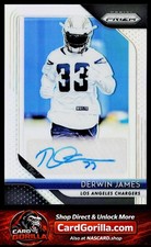 2018 Panini Prizm #RA-DJ Derwin James Rookie Autographs Prizm