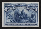 CKStamps: US Stamps Collection Scott#230P3 1c Columbian Unused NG Thin