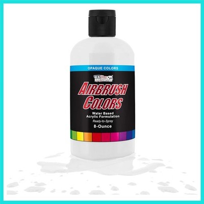 Opaque White Acrylic Special Effects Airbrush Paint - 8oz Ready to Spray Air ...