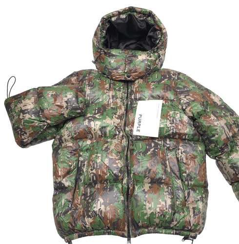 $798 Purple Brand M6079 Gothic Camo Duck Down Nylon Puffer Jacket Mens Size XL - product listing photo