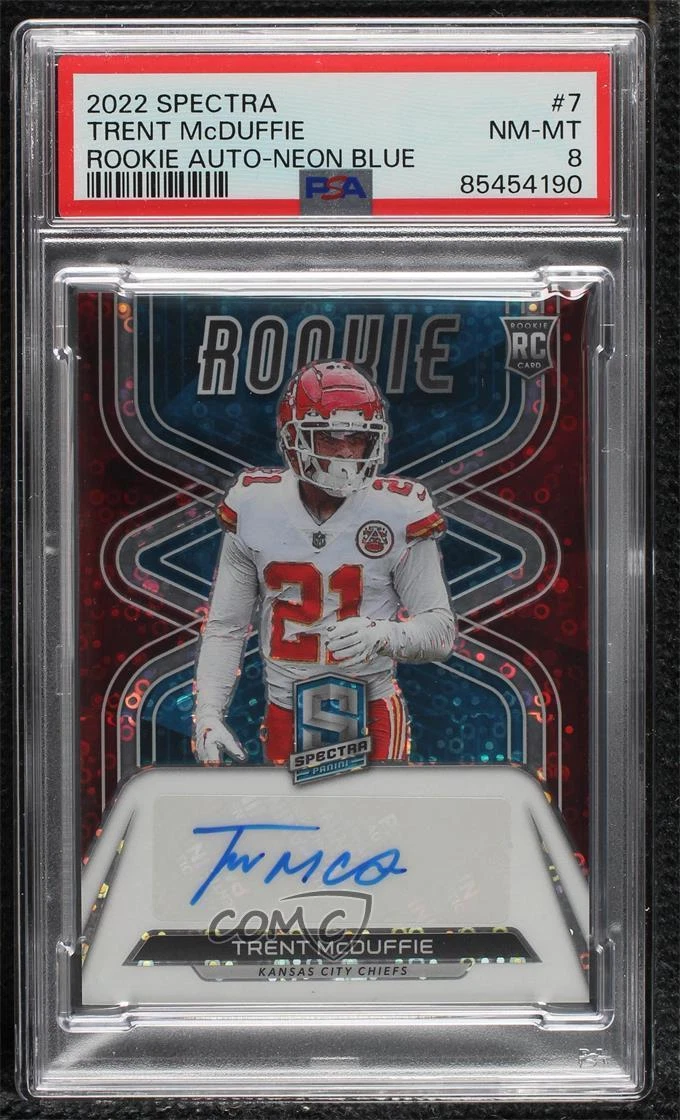Trent McDuffie Panini Spectra Rookie Autographs #7 Neon Blue