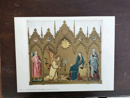 Metropolitan Seminars In Art Plate 31 The Annunciation Simone Martini Nice Image