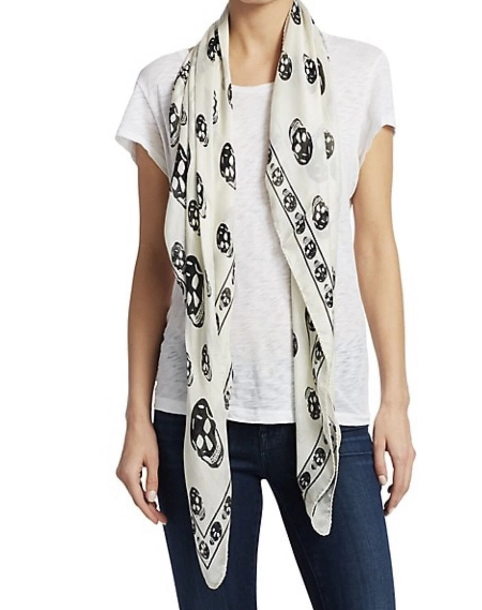 Alexander McQueen Skull Scarf, Women's Accessories