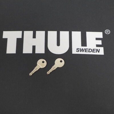 Thule 2x Ersatzschlüssel Stahl N136 für Dachträger Boxen Fahrradhalter Hecktr...