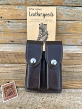 Don Hume D407 100A MS Brown Double Magazine Carrier Nickel Steel Double Stack