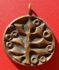 Swedish vintage bronze pendant with the Tree of Life by ERIC SCOTT ROBBERT 1970
