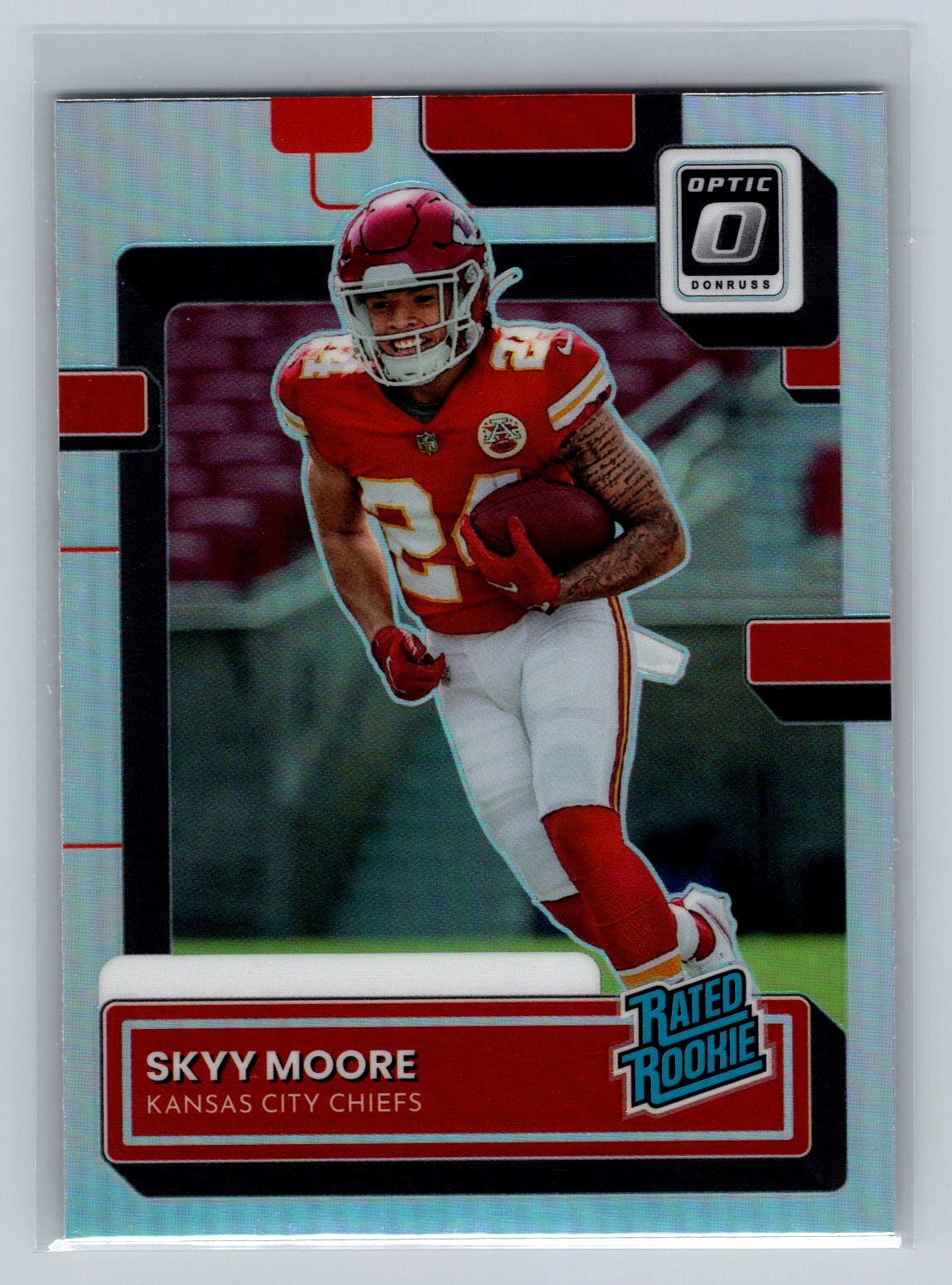 2022 Donruss Skyy Moore Optic Rated Rookies Preview Holo #P-324 KC Chiefs