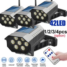 Luz LED Solar Para Exterior Con Sensor De Movimiento Jardin Patio Casa Lampara