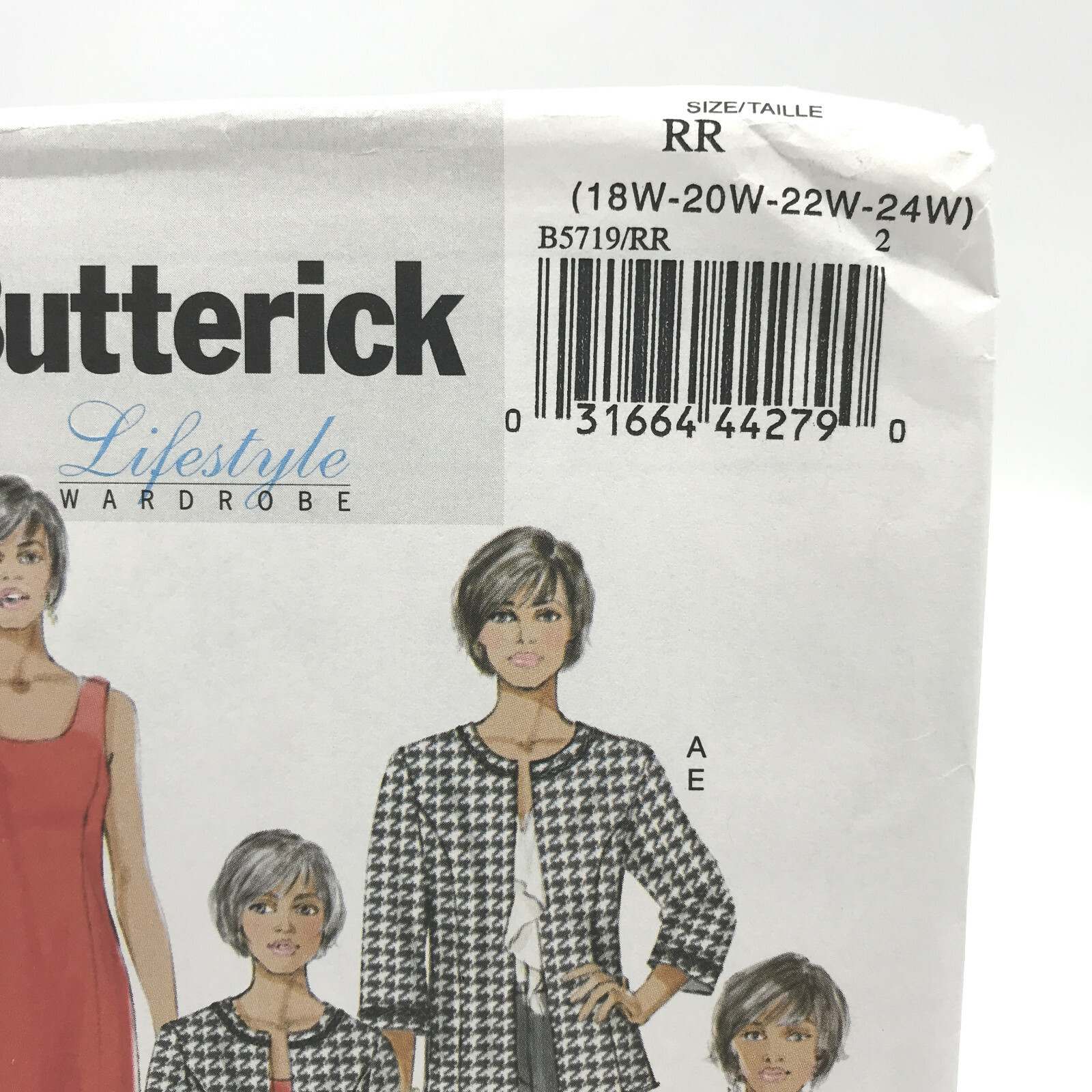 Butterick 5719 Plus Size Easy Dress Skirt Pants Jacket 18W 24W Sewing