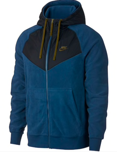 Nike Polar Fleece Winterized Chevron Windrunner Hybrid Tech Jacket men hoodie PE | eBay