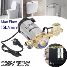 220V 150W Automatic Boost Pump Tap Shower Pressure Water Booster Stainless Steel