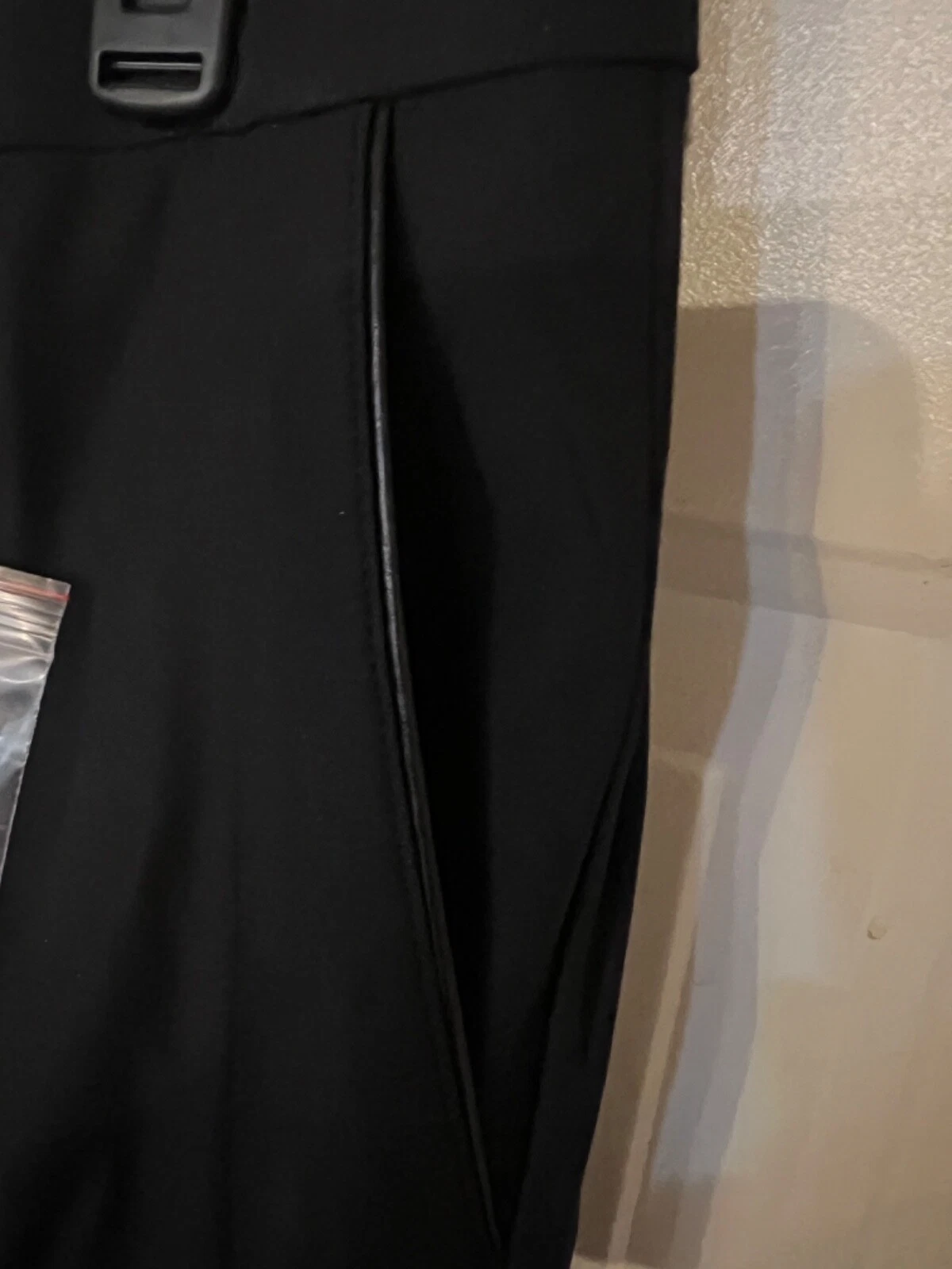 Nuovi pantaloni casual da uomo neri elasticizzati collezione Versace taglia 40 US 56 IT