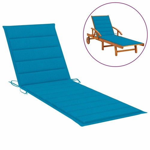 Lounger Cushion Blue 200x70x3 Fabric C8T8