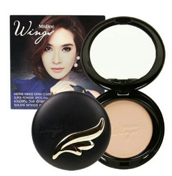 Mistine Wings Extra Cover Powder SPF 25 PA+++ Makeup S 2 Medium Skin 10 g - Image 4 of 4