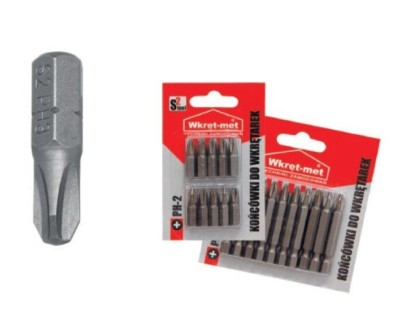 Bit  PH3 | 3x25 mm | Stahl S2 Magnetisiert  10 Stück     KLIMAS 