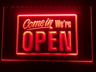 ネオンサイン / COME IN WE'RE OPEN カムインウィーアーオープン