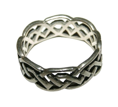 925 Sterling Silver Vintage Mexico Maze Band Ring Size 7.75 | eBay