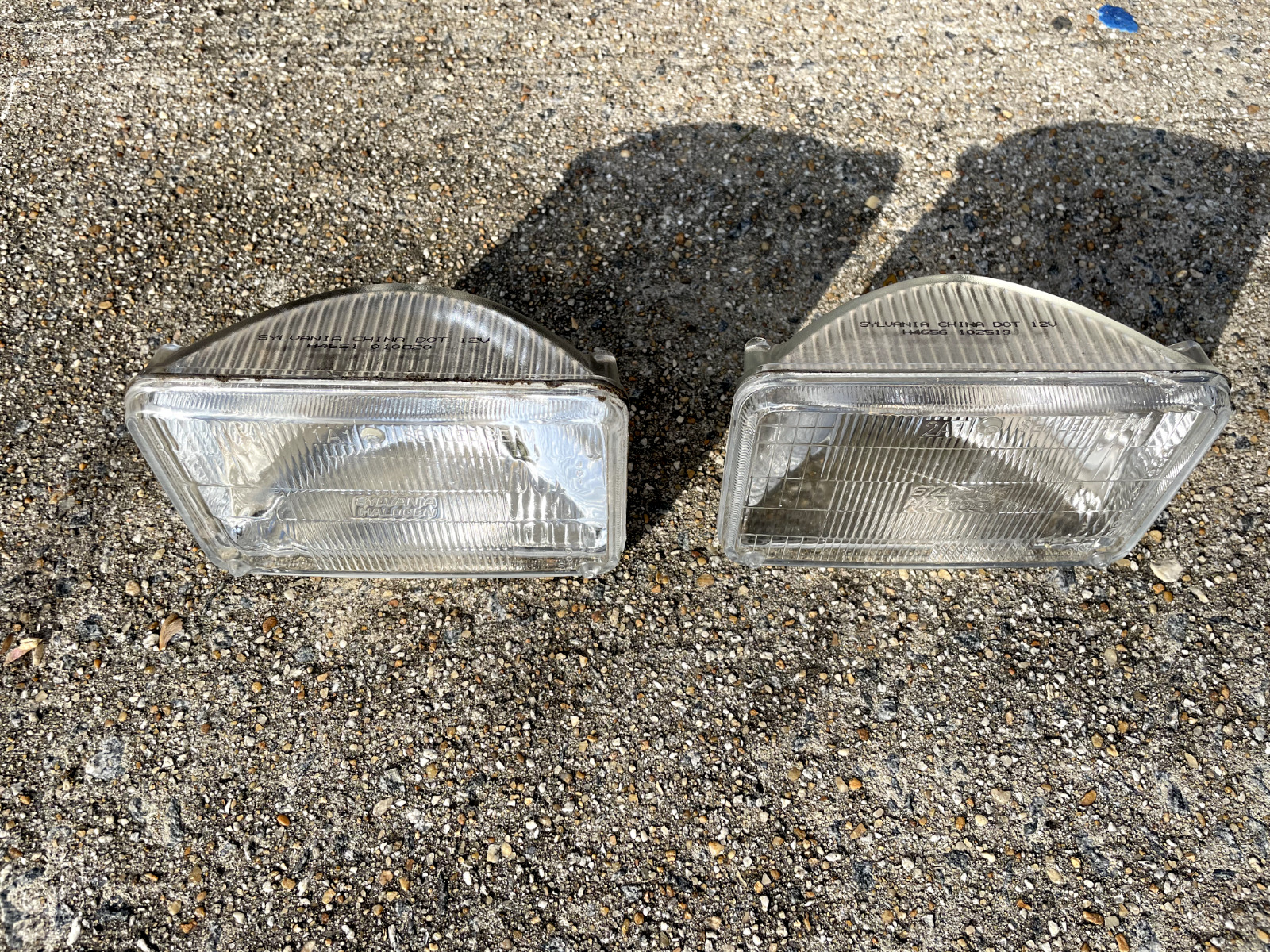 Rectangle Halogen High & Low Beam Headlights Pair (2) - Pontiac Firebird Camaro