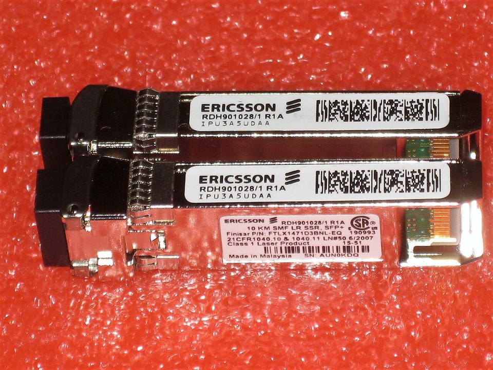 Ericsson 10Gb RDH901028/1 R1A 10km SMF LW 10Gbase-LR SFP+ FTLX1471D3BNL ...