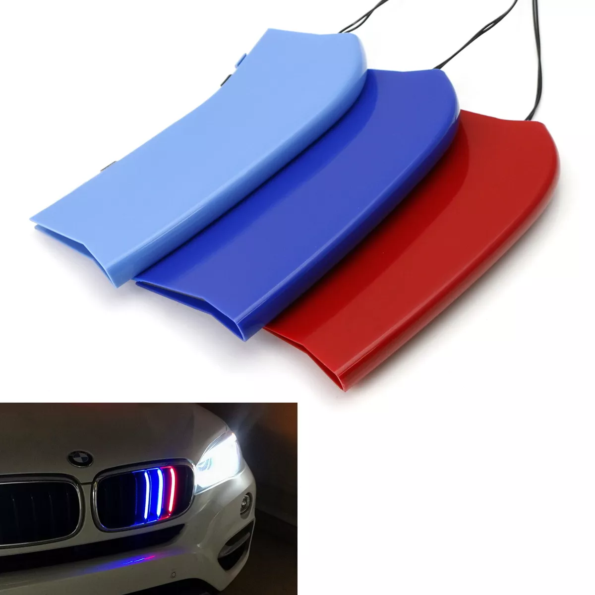 Full LED Powered M Color Grille Inserts For BMW 14 18 X5 15 16