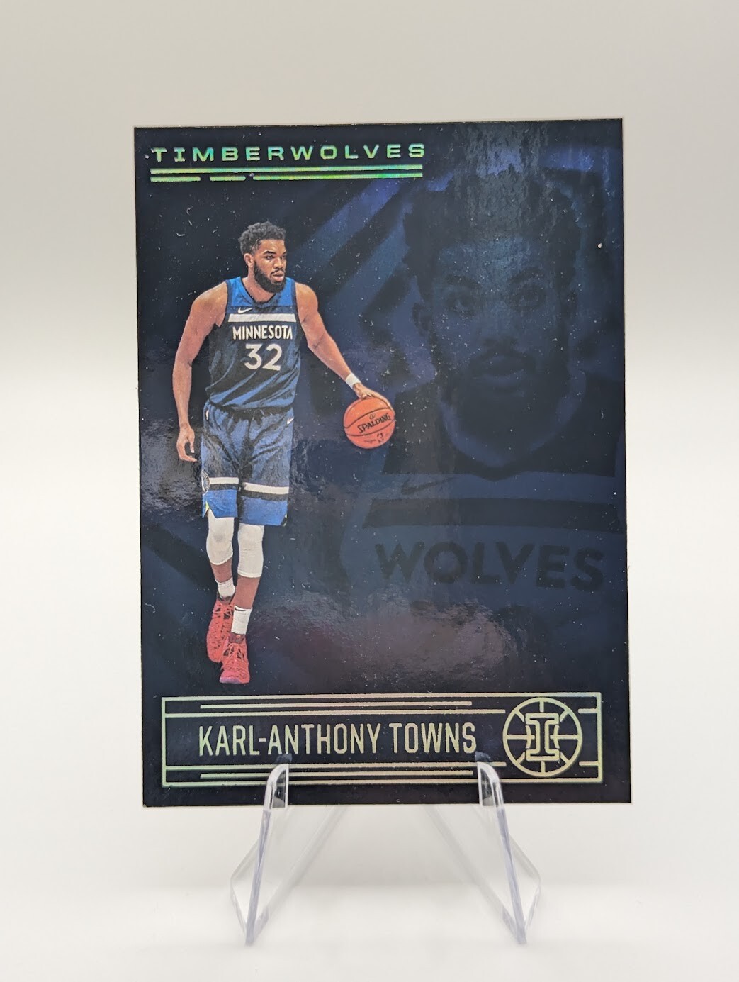 Karl-Anthony Towns 2020-21 Panini Illusions Sapphire SP #150 Timberwolves