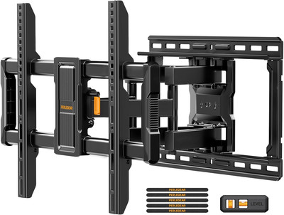 Ul-Listed Full Motion TV Wall Mount for 40 86 Inch Flat Curved Tvs up to 132 Lbs