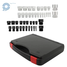 44PCS Inch & Metric Set Nut & Bolt Thread Checker Identifier Thread Gauges Box