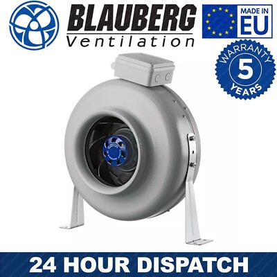 4 bis 12'' Inline Radial Dunstabzugshaube mit EC-Motor für Badlüftung