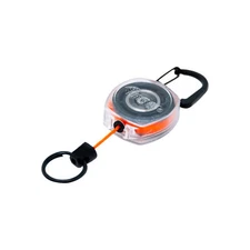 KEY-BAK Sidekick Key Reel, 24" With Clear Case and Orange Cord