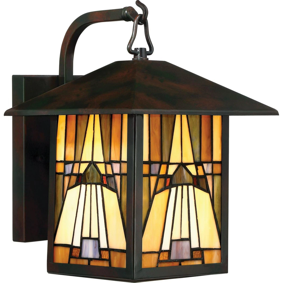 Stained glass porch sale light