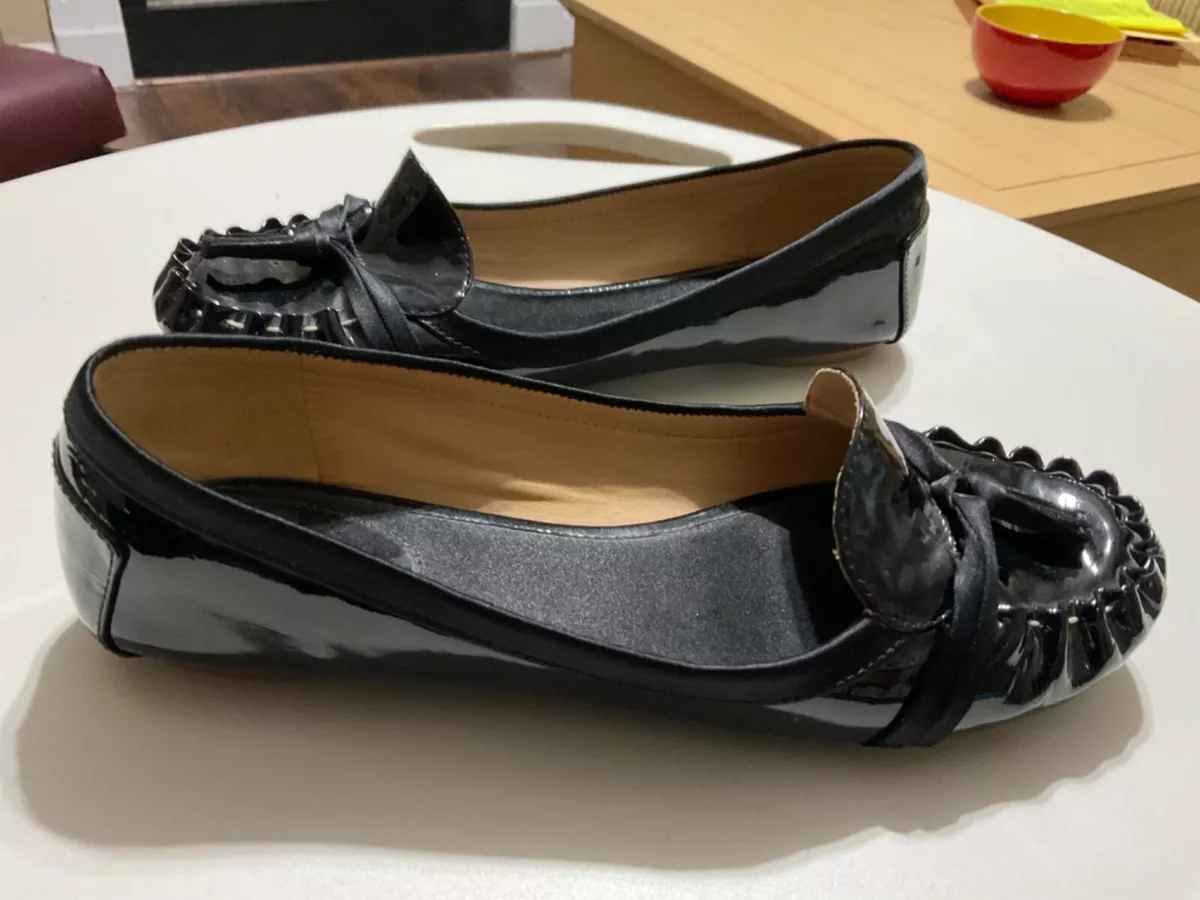 Kate spade black patent shoes sale