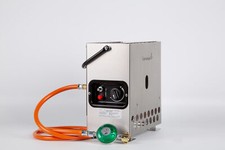 HeatBox 2000 Stahl Campingheizung Gasheizung Heizung 2,2 kW Piezo SMS Zünds. S&R