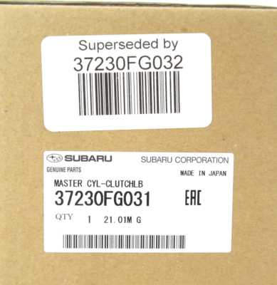 スバル純正　クラッチ　マスターシリンダー37230AE022 SUBARU（スバル） 純正 クラッチマスターシリンダー インプレッサ GDA