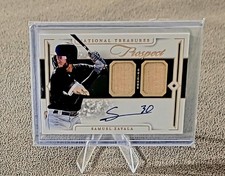 2024 Panini National Treasures Baseball Samuel Zavala PLS-SZ Auto Relic Bat #d 