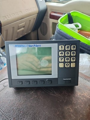 Interphase Star Pilot 6 Ser# 2-16-Q-000275 Fish Finder Depth Video Screen Untest