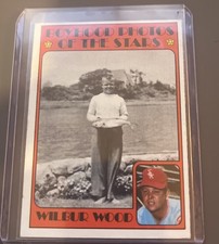 1972 Topps Boyhood Photos of the Stars Wilbur Wood Baseball Card No. 342