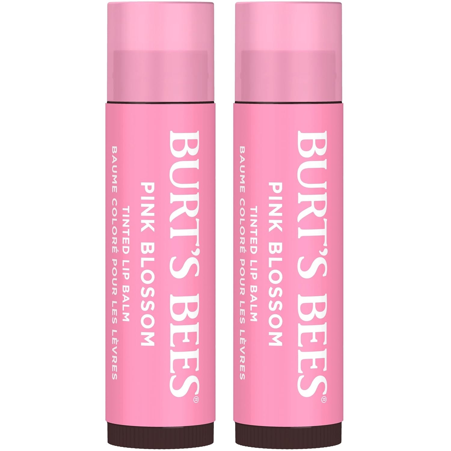 Burt's Bees Tinted Lip Balm Pink Blossom 8 Hour Hydrating Color
