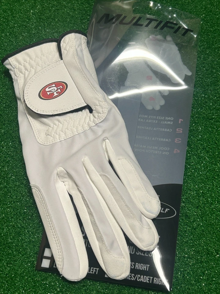Guante de golf San Francisco 49ers Team Golf EE. UU. talla única para golfista diestro Foto 3 de 3