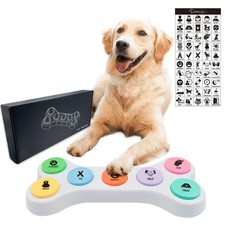 RIBOSY Dog Buttons for Communication, 7 in 1 Dog Talking Button Set, Recordab...