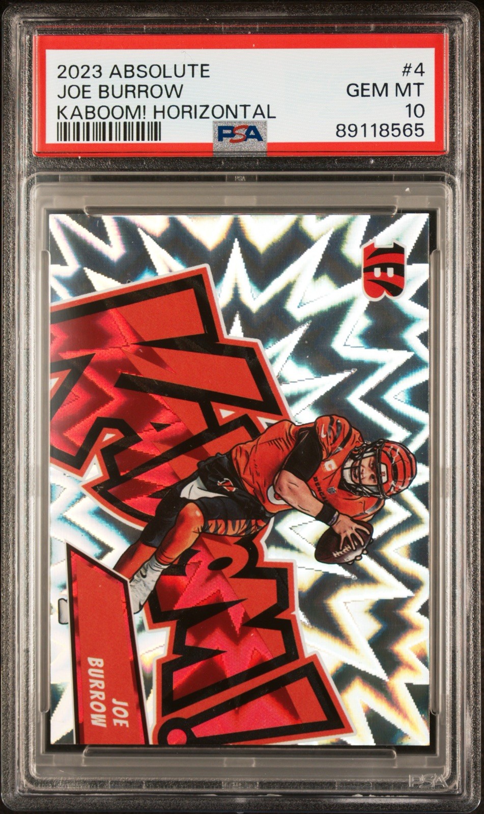 2023 Panini Absolute - Kaboom! Horizontal Joe Burrow #4