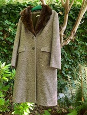 René Lezard 44  Tweed Wintermantel mit abneh...