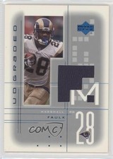 2001 UD Graded Game Jerseys Marshall Faulk #MF HOF px8