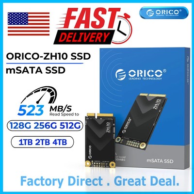 ORICO 128GB 2TB 4TB mSATA SSD SATA III 6Gbps 3D NAND Internal Solid State Drive