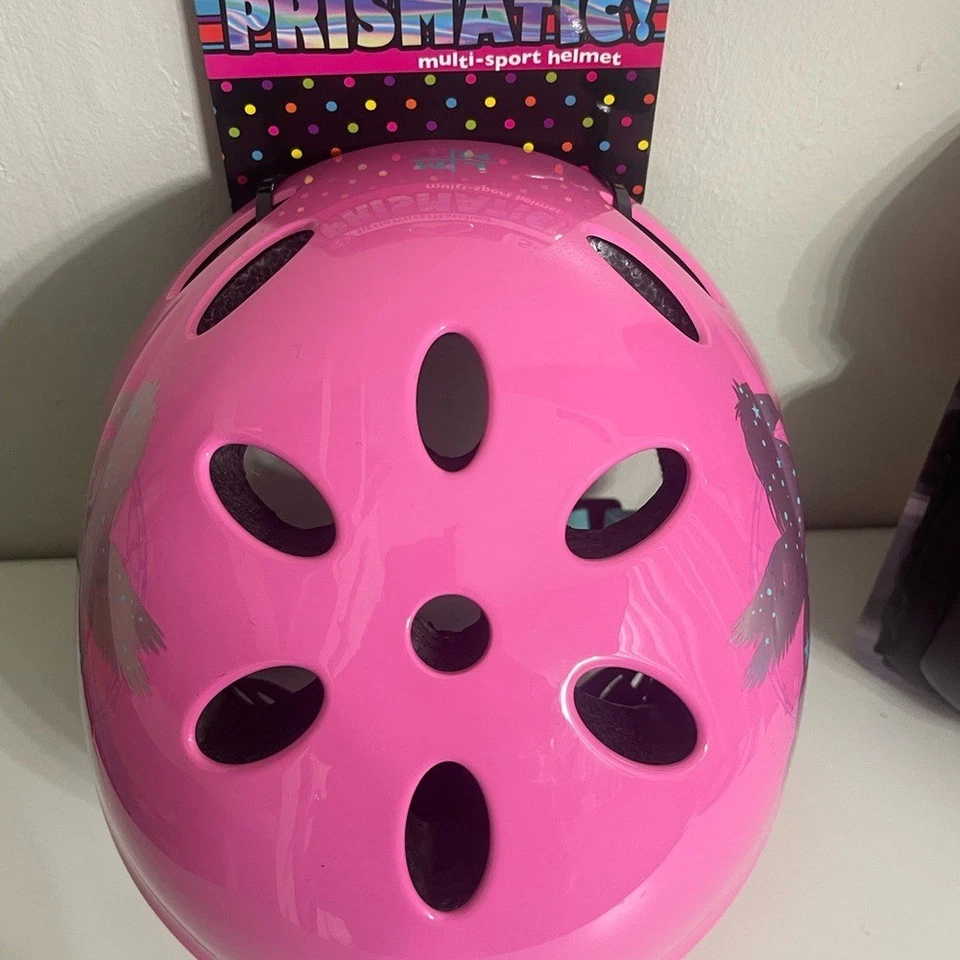 Casco Multideporte Little Miss Prismatic Nuevo con Etiquetas - Rosa y Multicolor Foto 3 de 4
