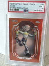 2024 Topps Chrome Disney - Jessie /25 Orange - Toy Story - PSA 9